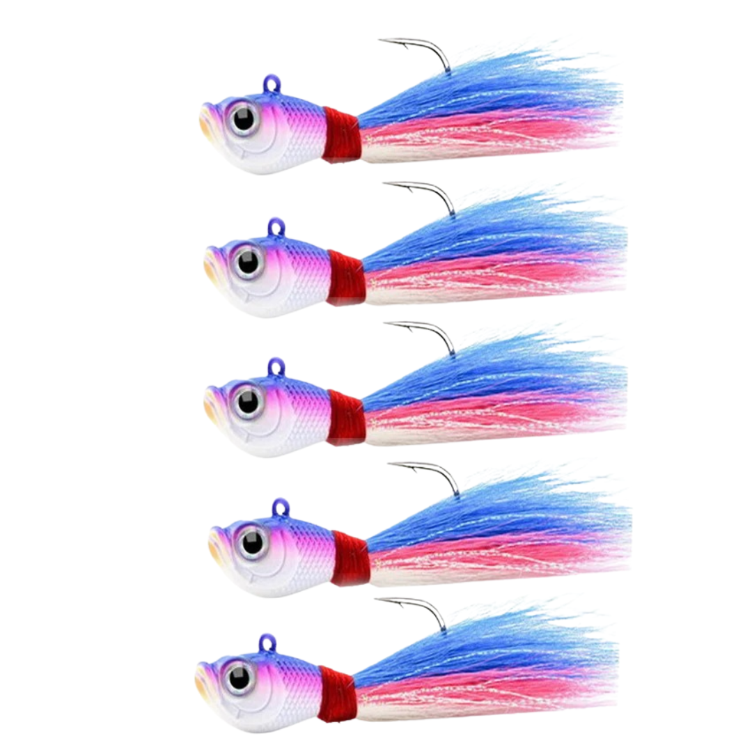 StrikeHair™ Bucktail Jig Set (5pcs)