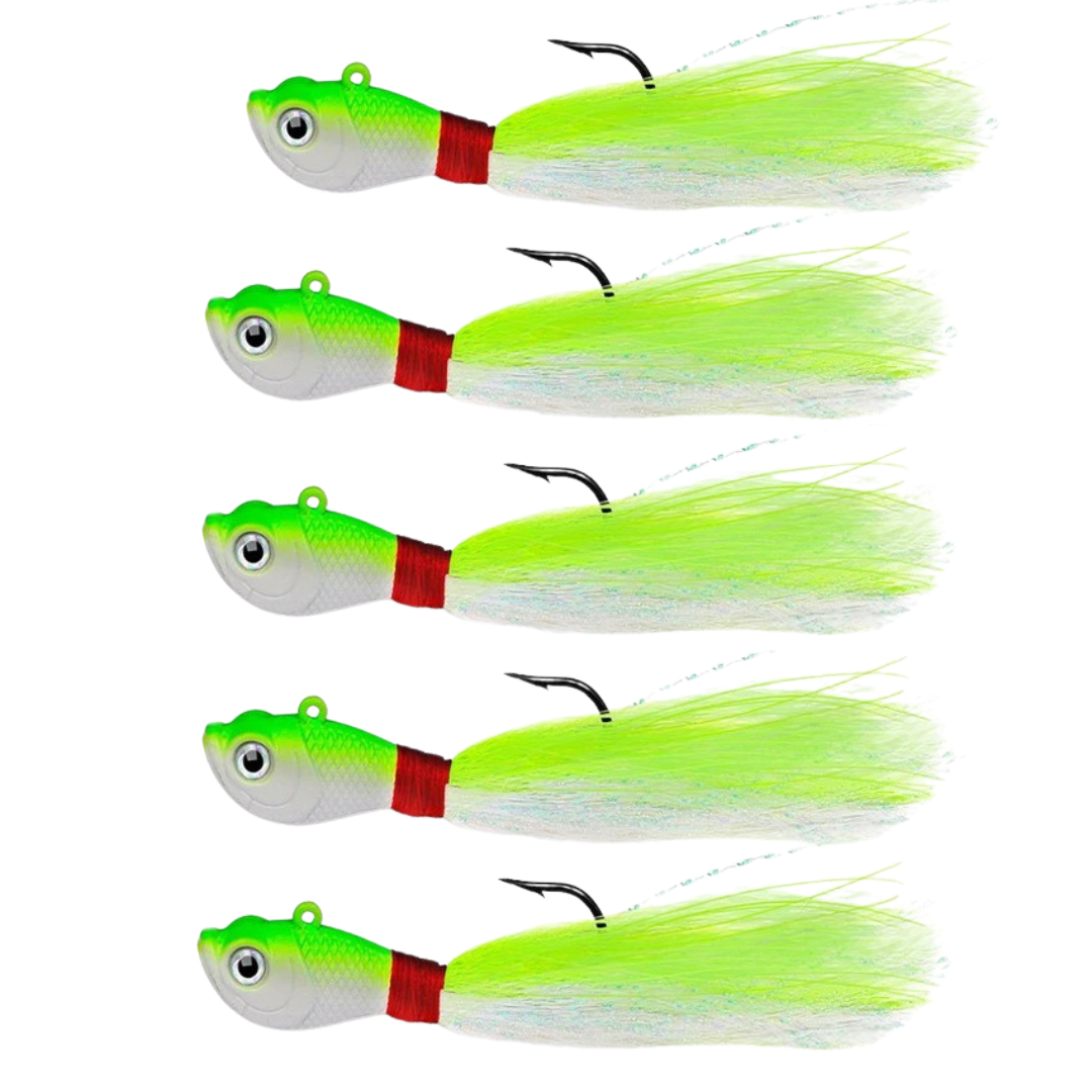 StrikeHair™ Bucktail Jig Set (5pcs)