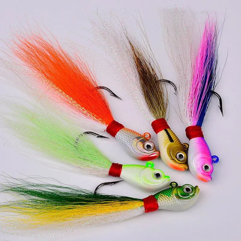 StrikeHair™ Bucktail Jig Set (5pcs)